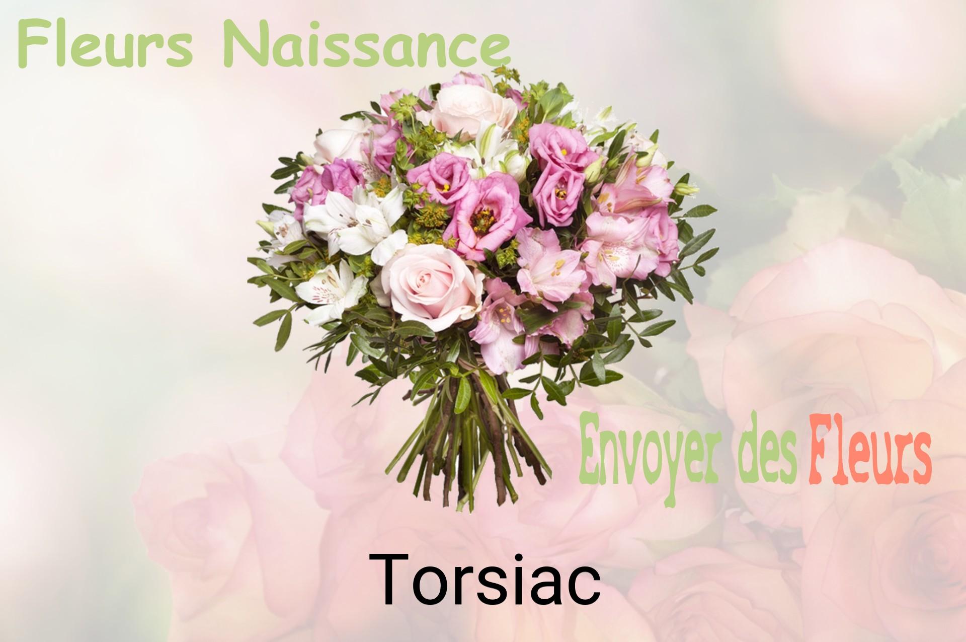 Bouquet de fleurs de naissance livré à Torsiac